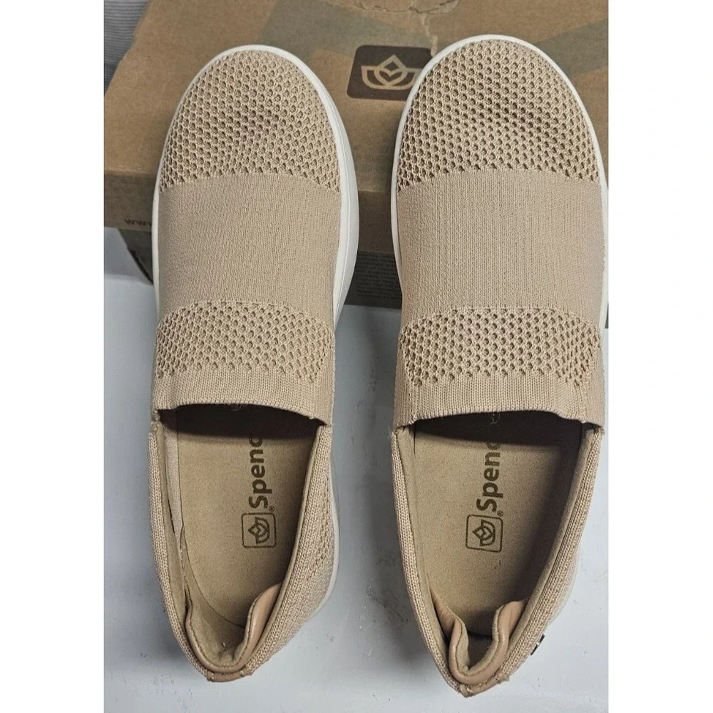 Spenco Women's Coastal Slip-On Wheat woman US 6 textile upper
